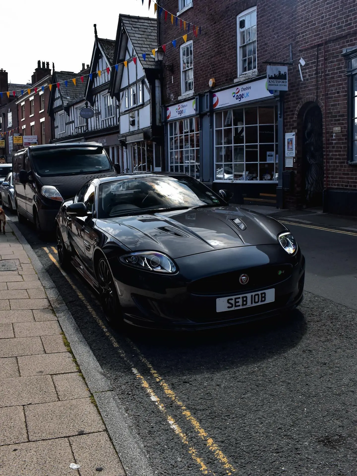 Black Jaguar XKR.