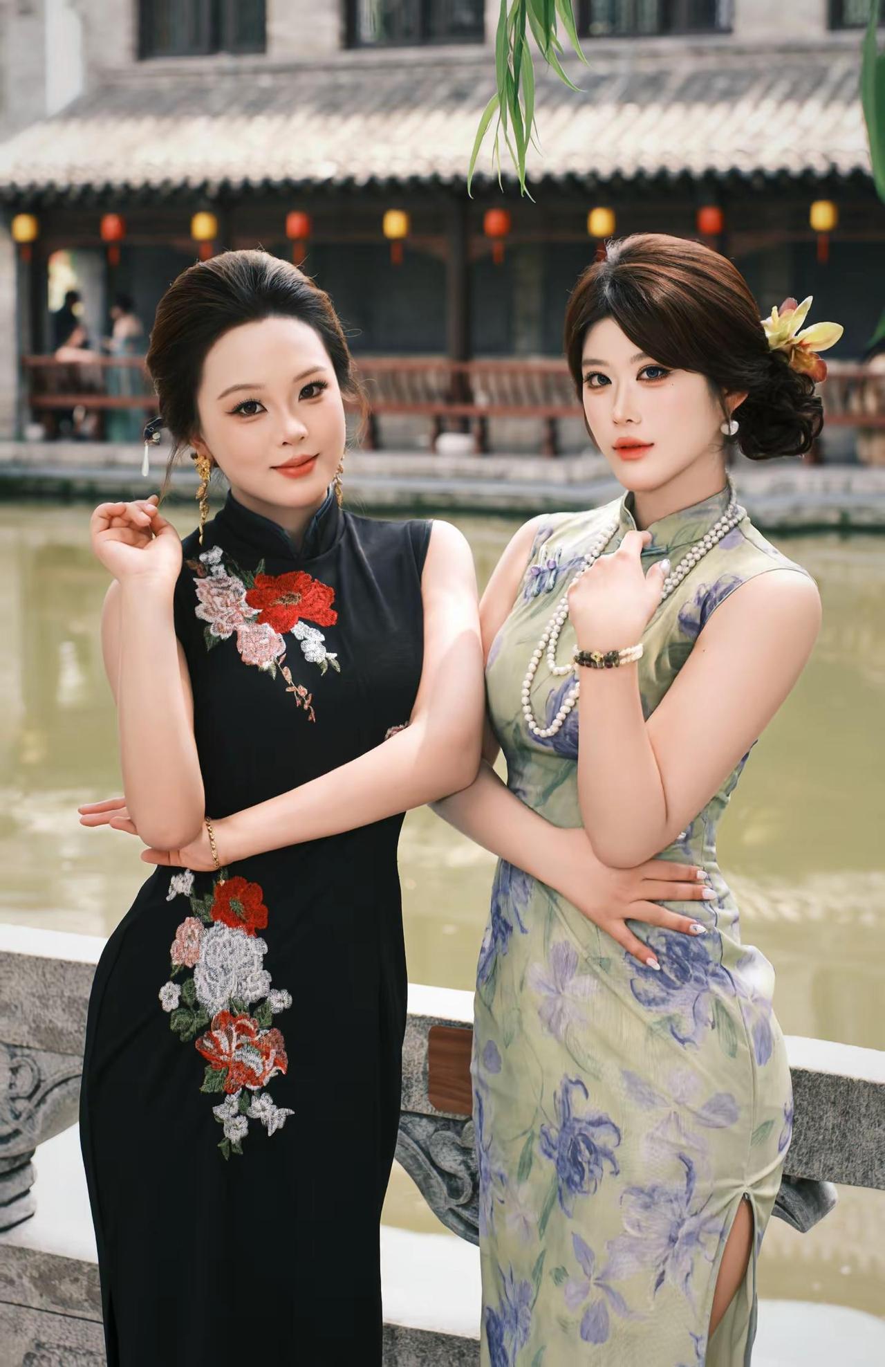 韵是东方骨，姿是心无拘旗袍 东方美学 闺蜜