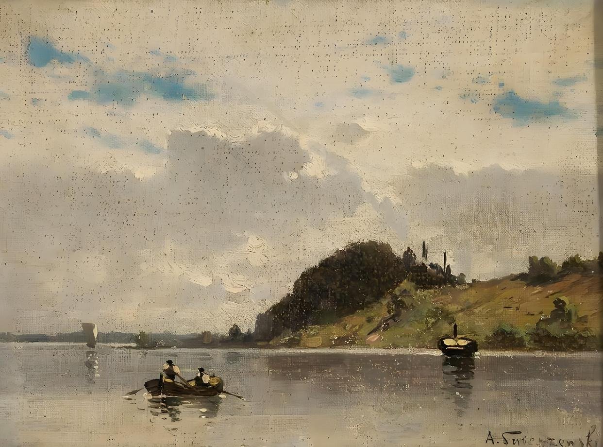 波兰画家亚历山大·斯维谢夫斯基的油画风景，风景遇见艺术遇见美好 ​​​