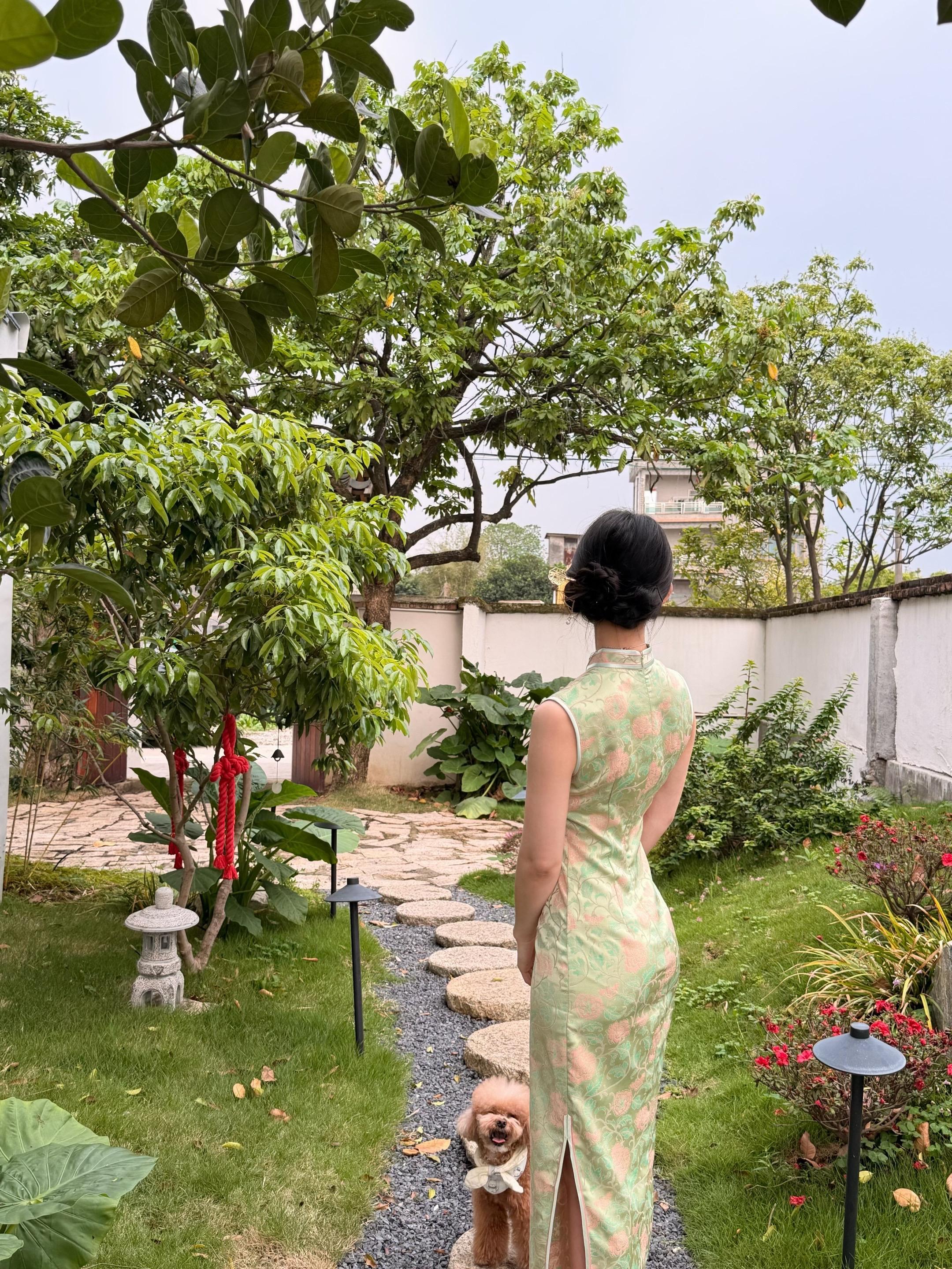 一袭旗袍，半生风雅 一院绿意，半盏清茶