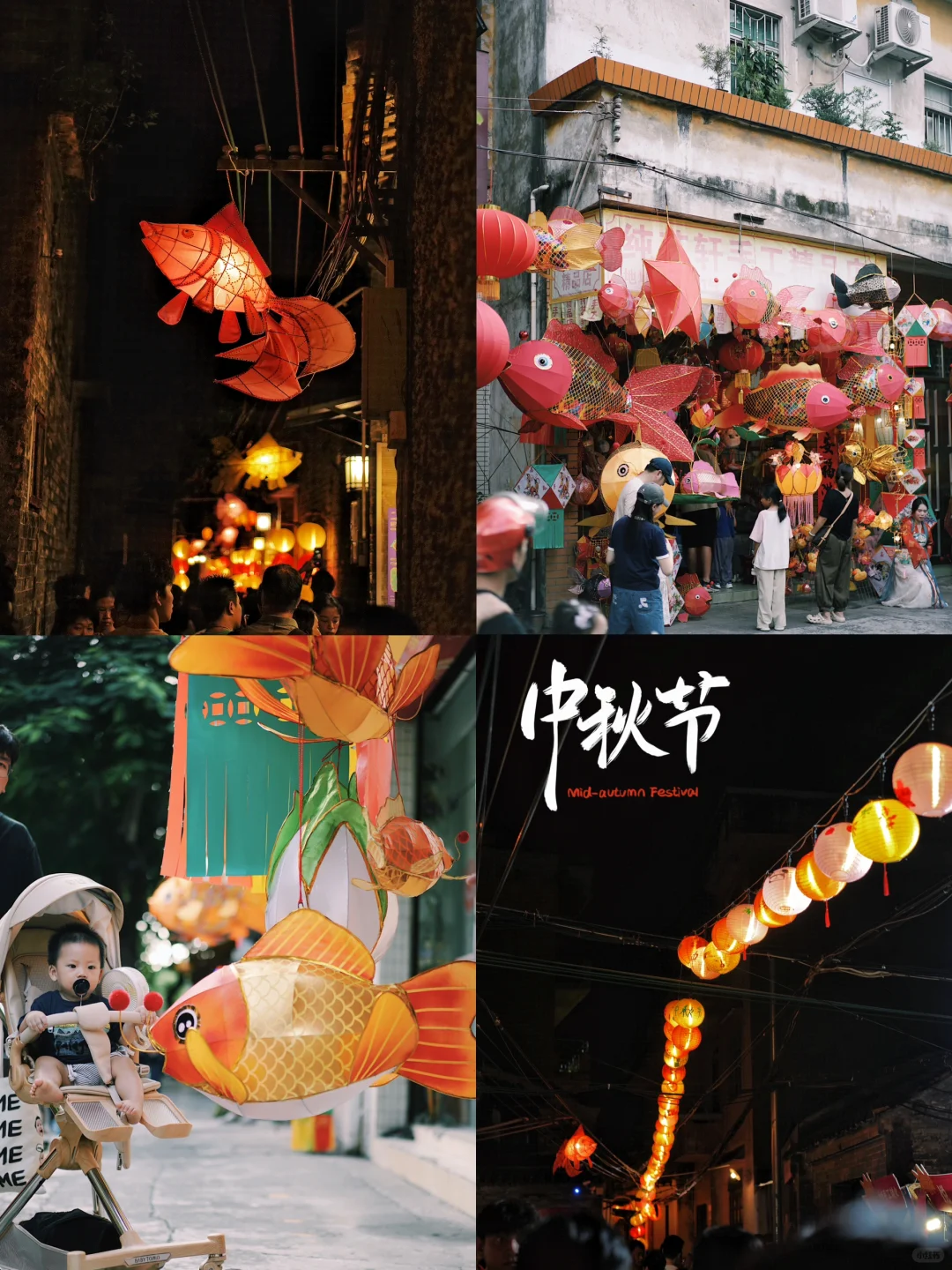 去年还在肚子里的人类幼崽过中秋啦🏮