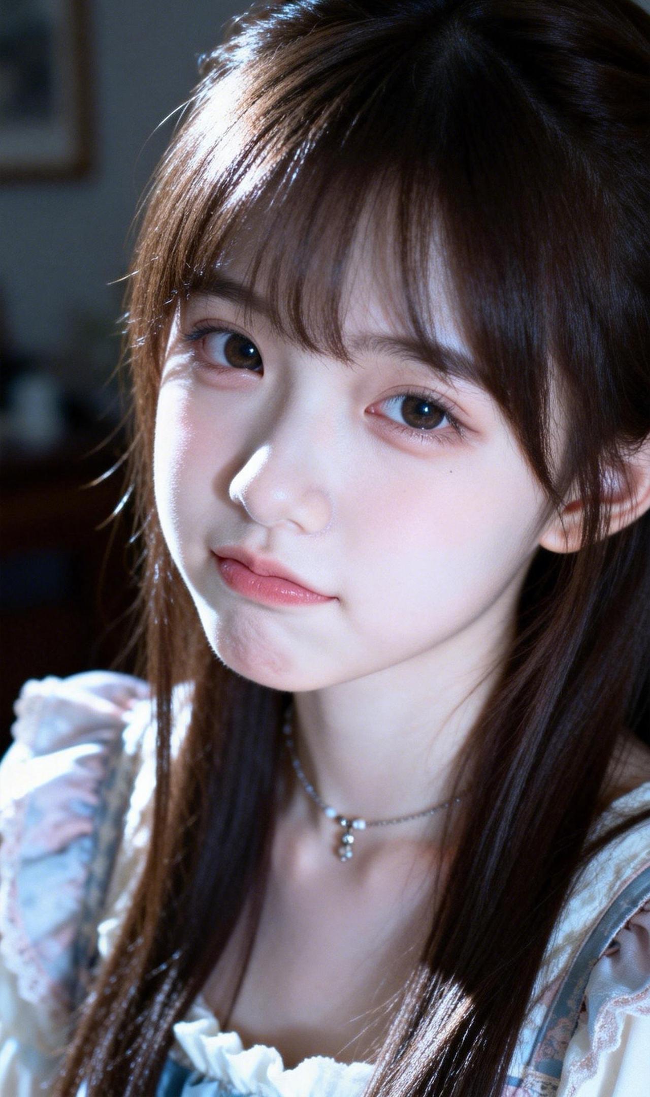 午后的光穿过百叶窗
在你脸颊洇出半圈浅金
像猫踩碎了阳光
落得满肩温柔

你歪着