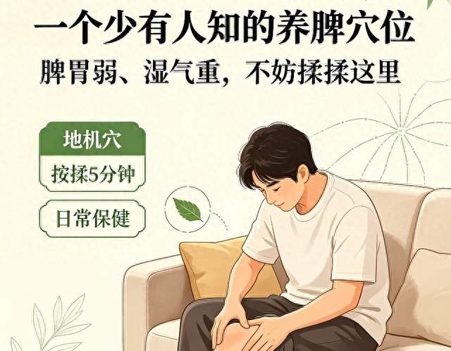 一个少有人知的养脾穴位，日常按一按，脾胃舒服，湿气悄悄散