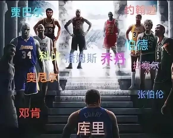 这张图公平公正地体现了NBA联盟史上巨星的地位！

如果库里能再拿一冠，就可以上