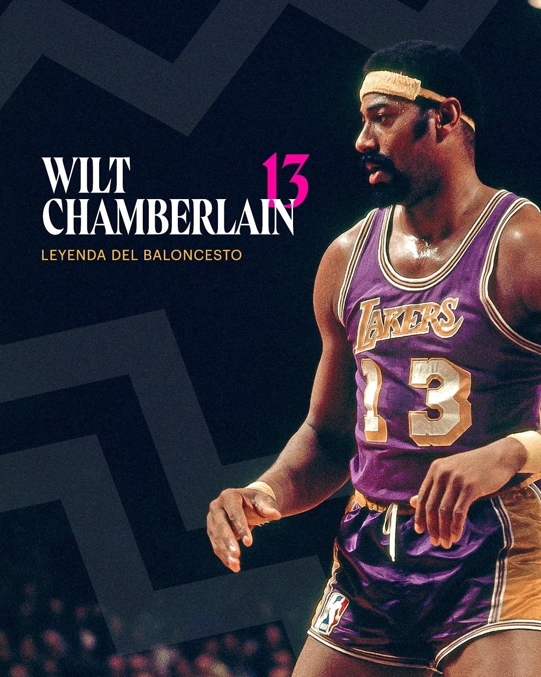 张伯伦湖人生涯🏆1972年NBA总冠军🏆1972年NBA总决赛最有价值球员⭐