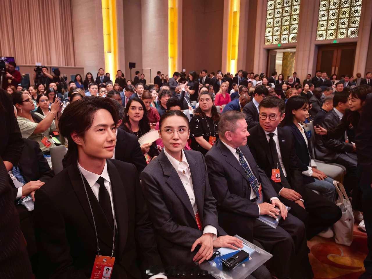 我的妈呀，王一博、吴京、宋佳、张译、宋兆普、潘展乐等参加中宣部全球文明对话部长级