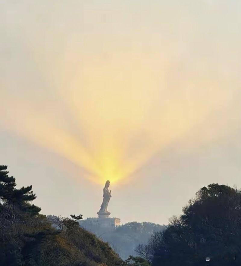 看见南海观音！接福！