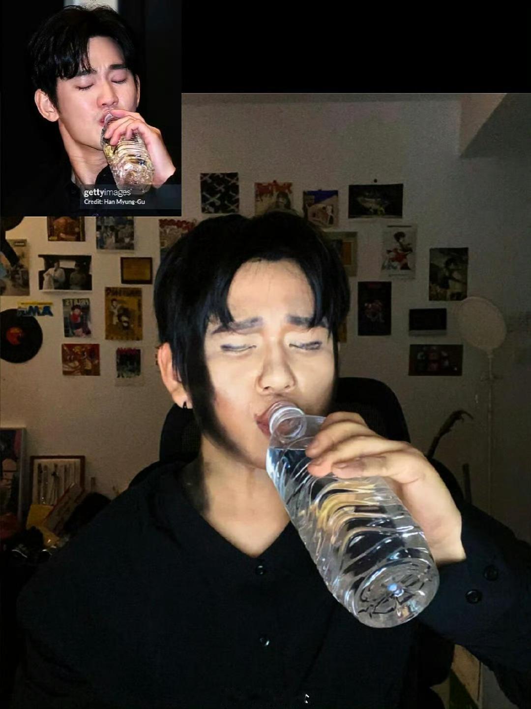模仿金秀贤的小姐姐小姐姐模仿到了精髓啊 ，整活果然还要看大学生 ​​​