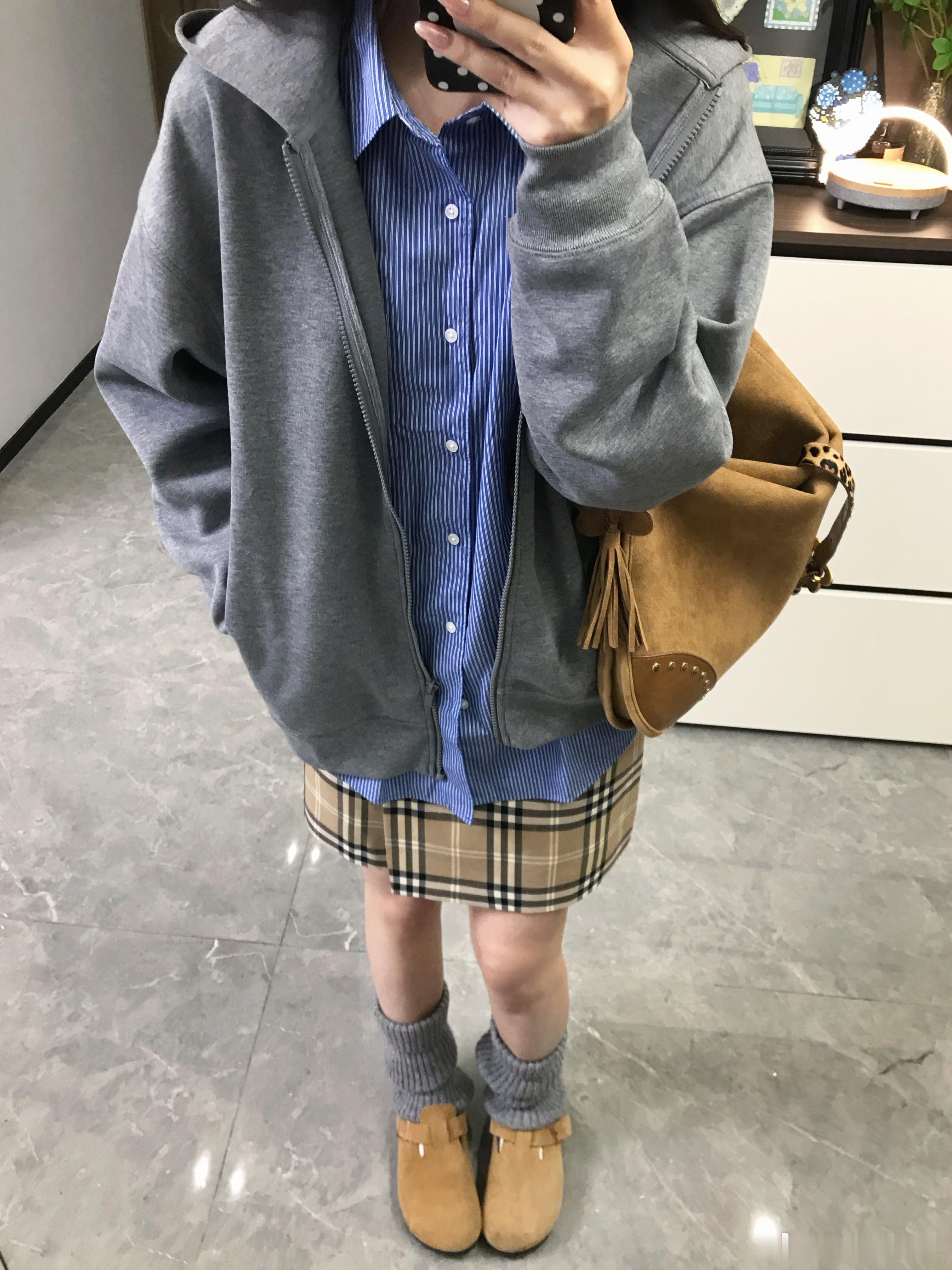 优衣库穿搭2.0🧺灰色卫衣外套的一衣多穿