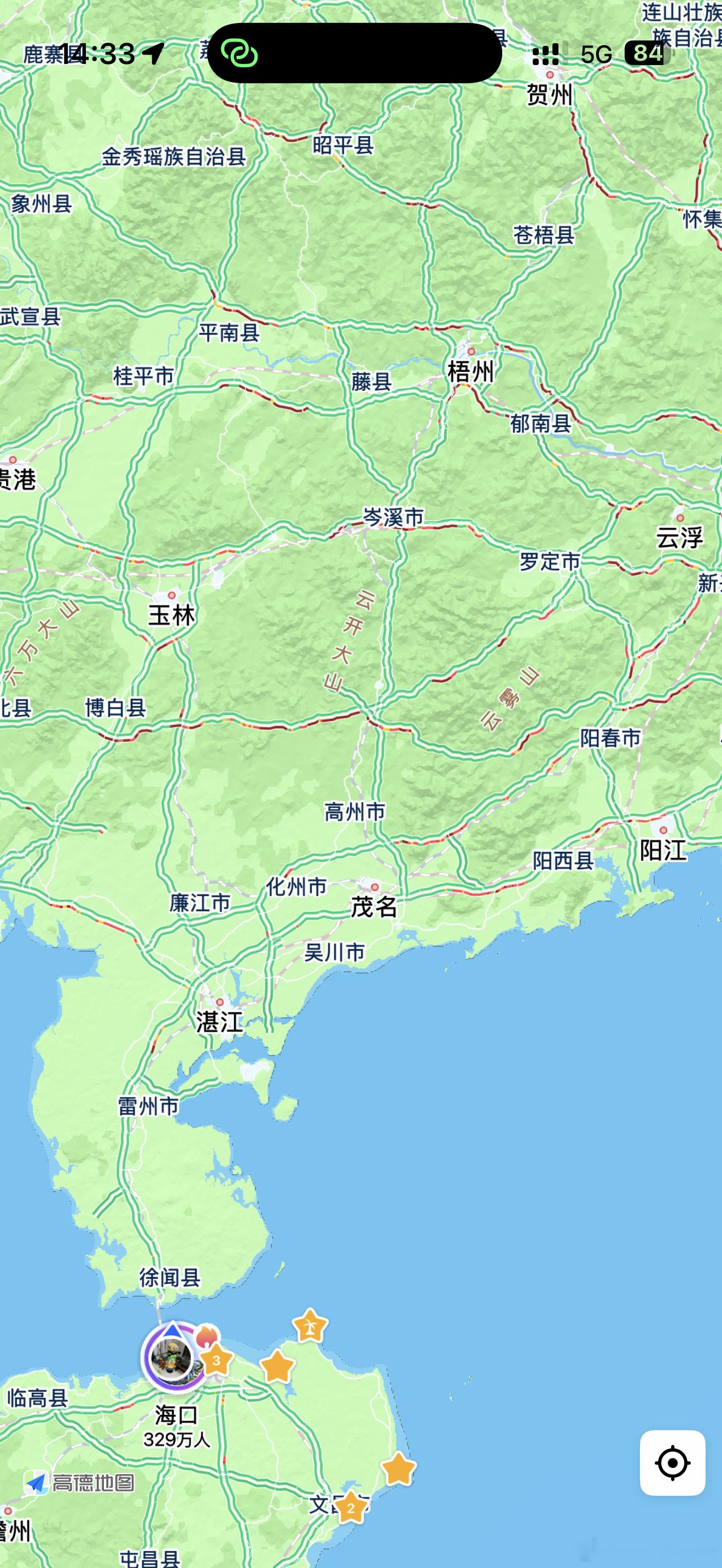 为啥来的时候路况都很好，要回了，到处都是红色呢！春节自驾