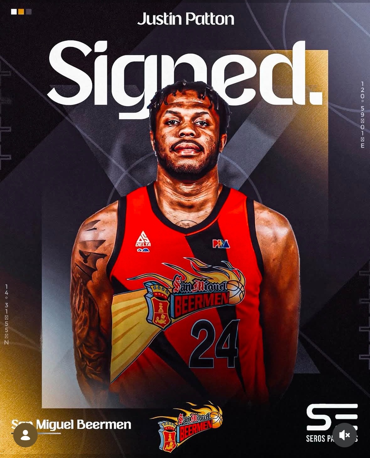 还记得他吗——帕顿今日官宣，帕顿签约菲律宾联赛生力啤酒人队爱来自辽宁