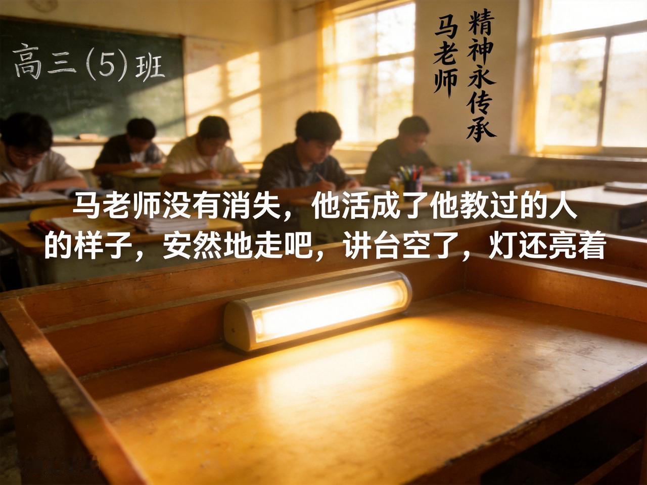 安然，马老师
昨天，一条消息悄悄来了：马老师安然地走了。
"安然"两个字，我读了