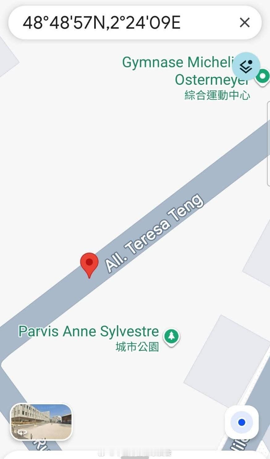 法国巴黎，有一条街以邓小姐英文名取名——Rue Teresa Teng ！ 邓丽