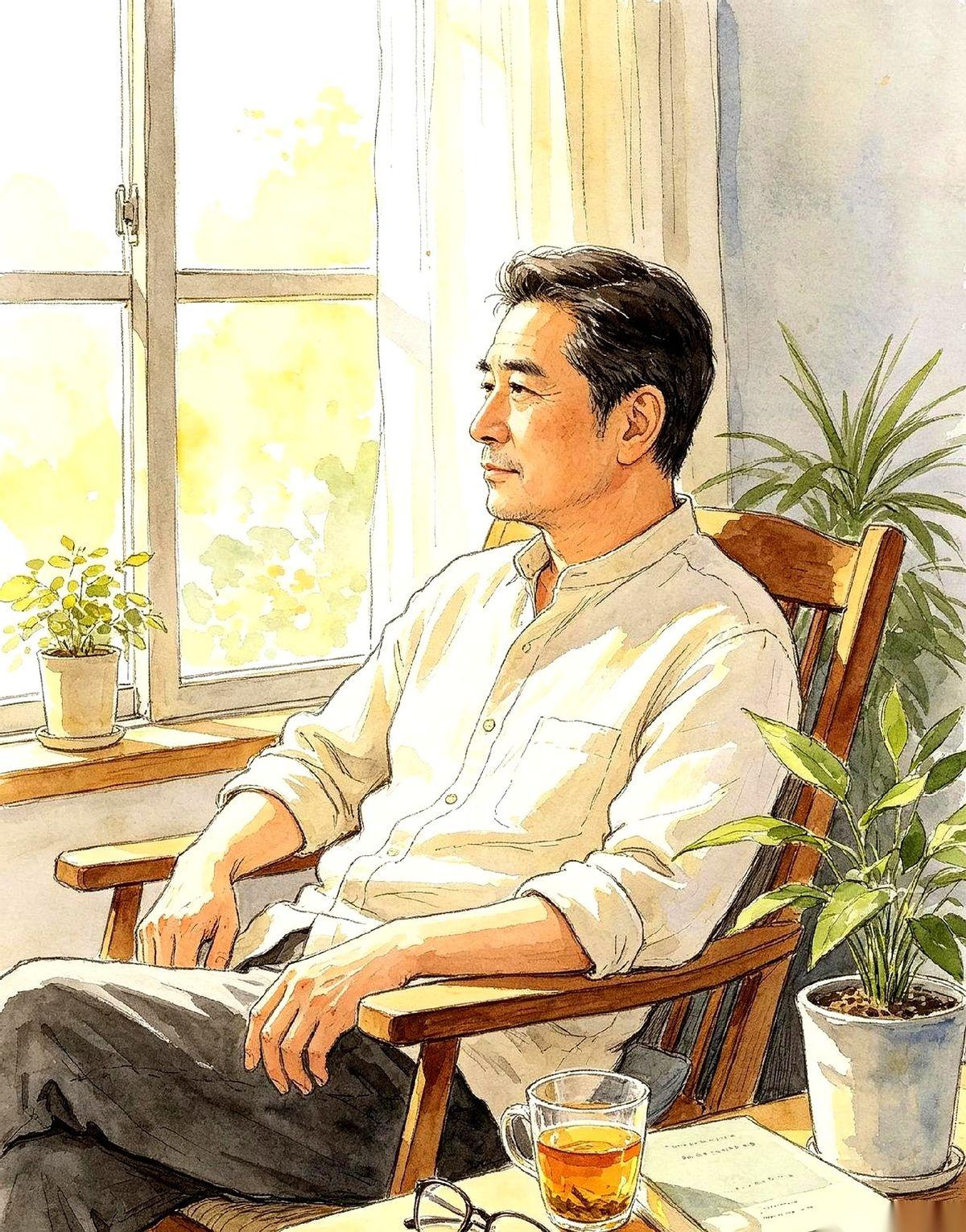 四十岁男人饭局的后半场，其实在回家的路上。
车窗摇下来，一身的烟酒味才散掉一点。