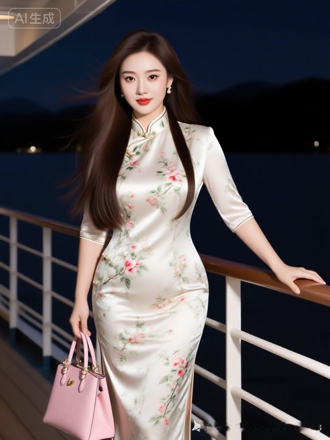 优雅旗袍夜游，尽显东方韵味！