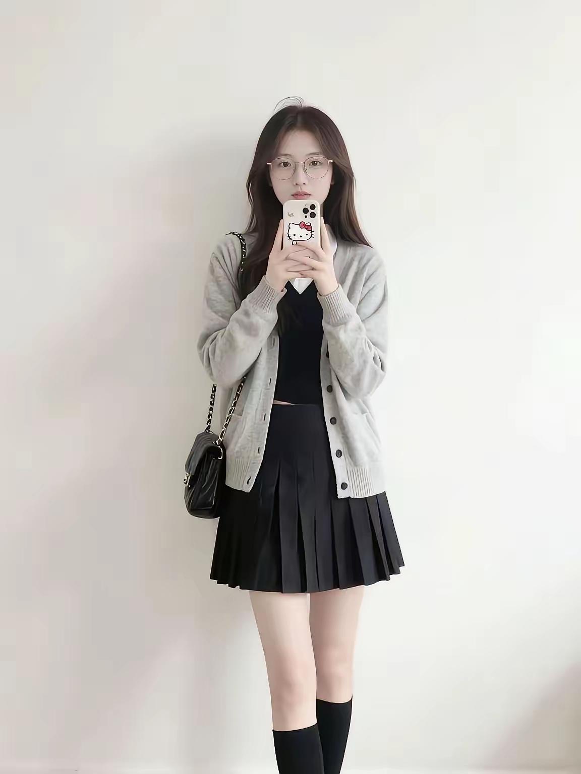 这女生穿得真可爱！粉嫩少女风穿搭 校园女神穿搭 温柔可爱穿搭 温柔萌趣穿搭 冬日