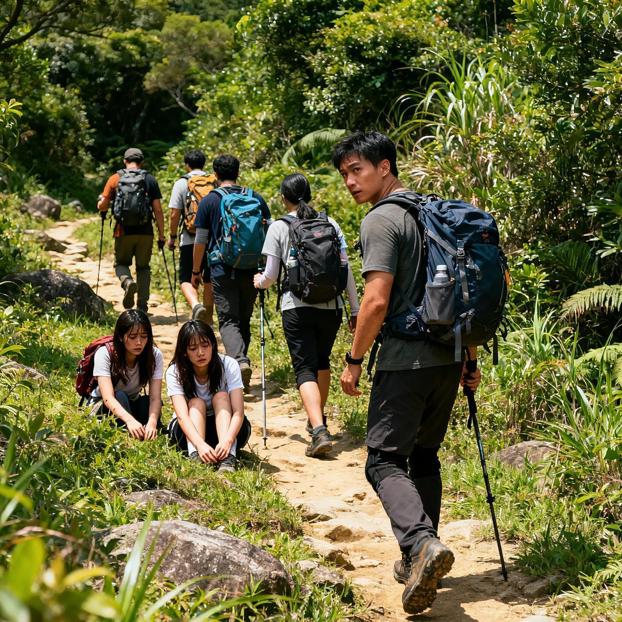离谱！8人组团徒步，2女子体力不支被弃荒山冻到抽筋
 
1月11日，广东惠州两名