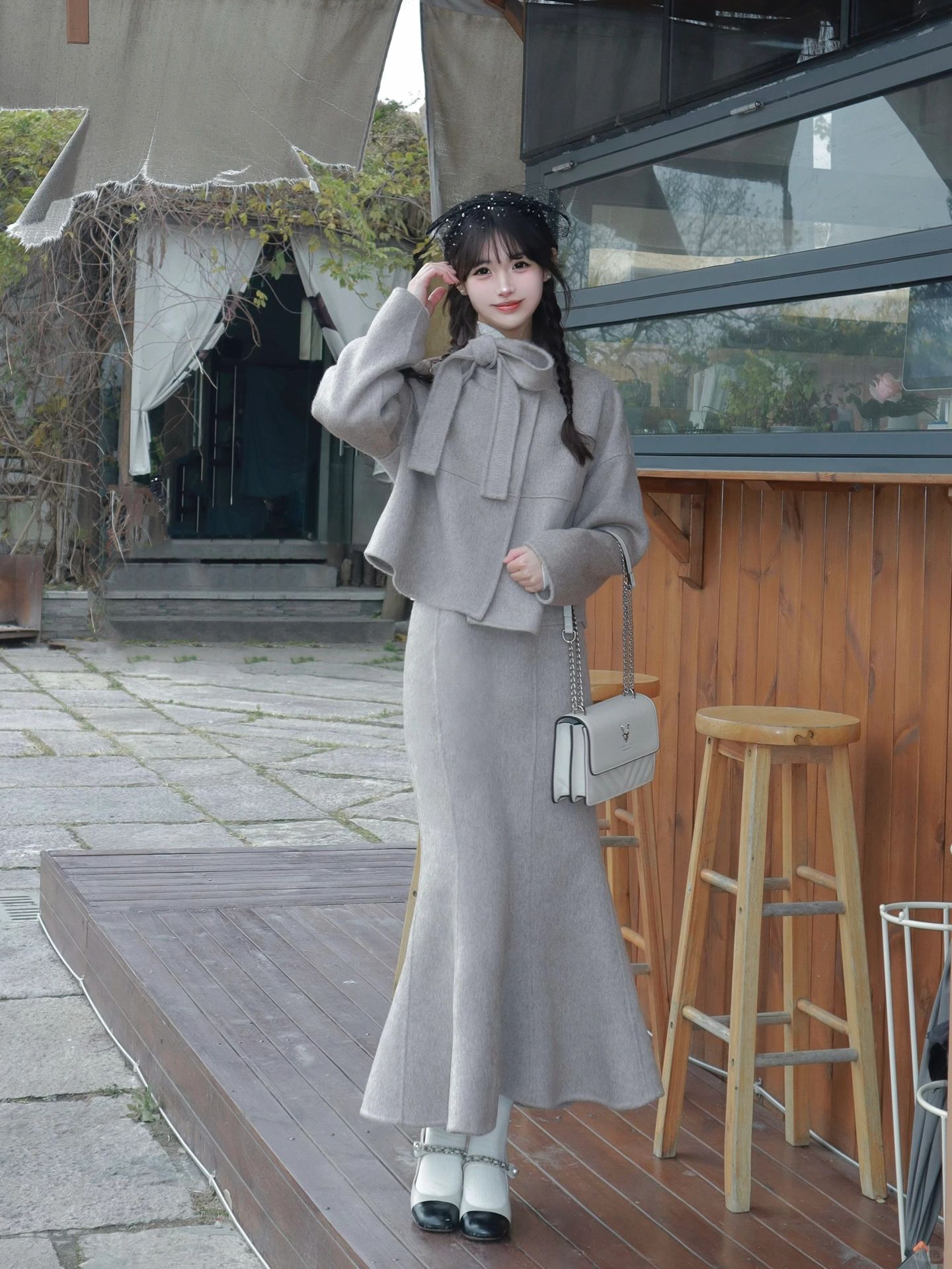 🕊️第一眼就很大小姐的法式鱼尾裙～