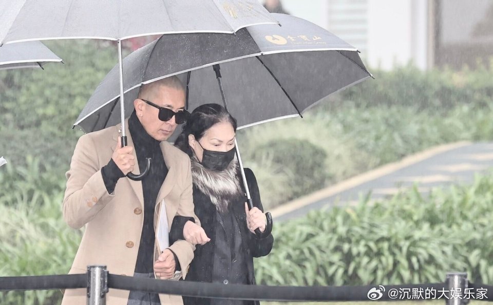 大S（徐熙媛）忌日周年雕像揭幕，纪念碑上刻着“S”，S全家人穿黑衣现身！幕布揭开