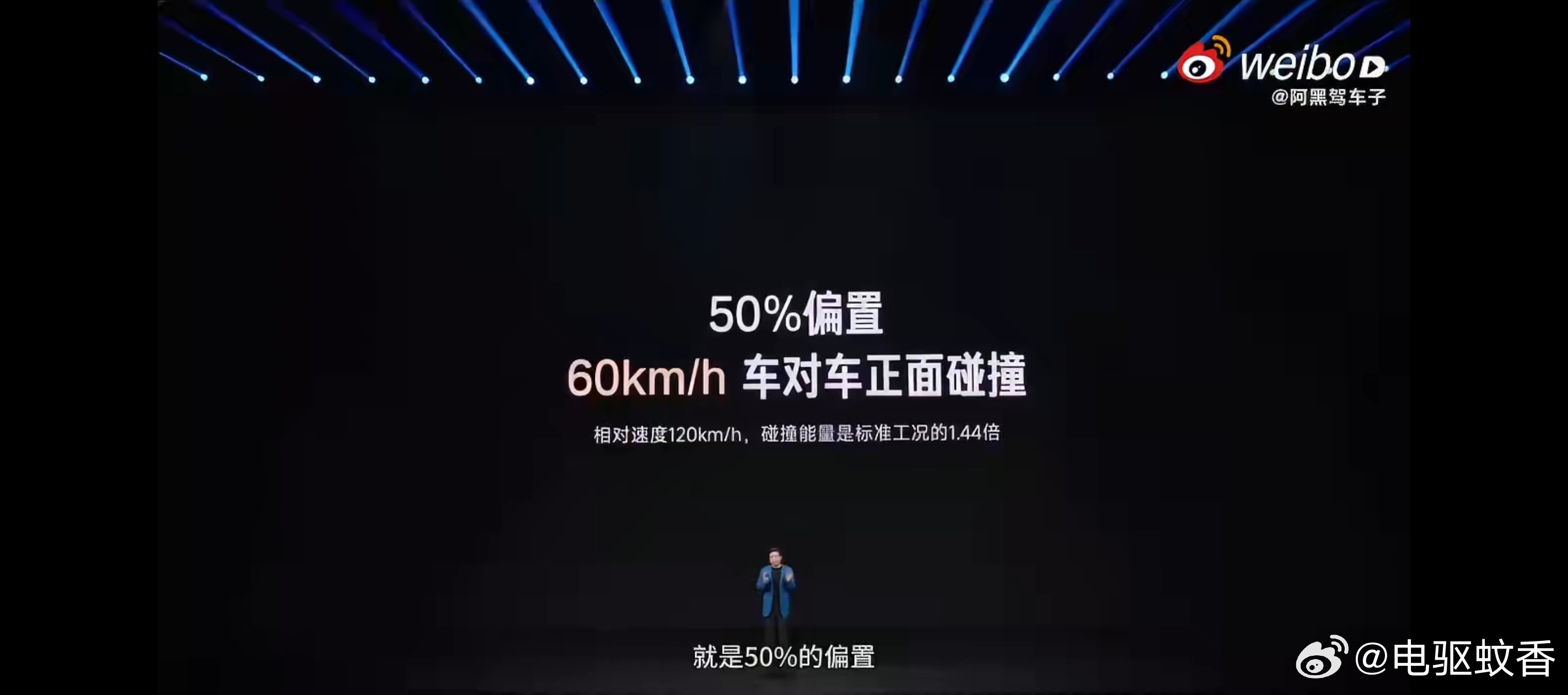 我相信这个的确是现场雷军自己的下意识即兴发挥，提词器绝对没有这种语言：“50%的