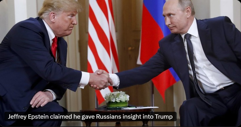 POLITICO：杰弗里·爱泼斯坦声称他向俄罗斯人提供了有关特朗普的信息。 
