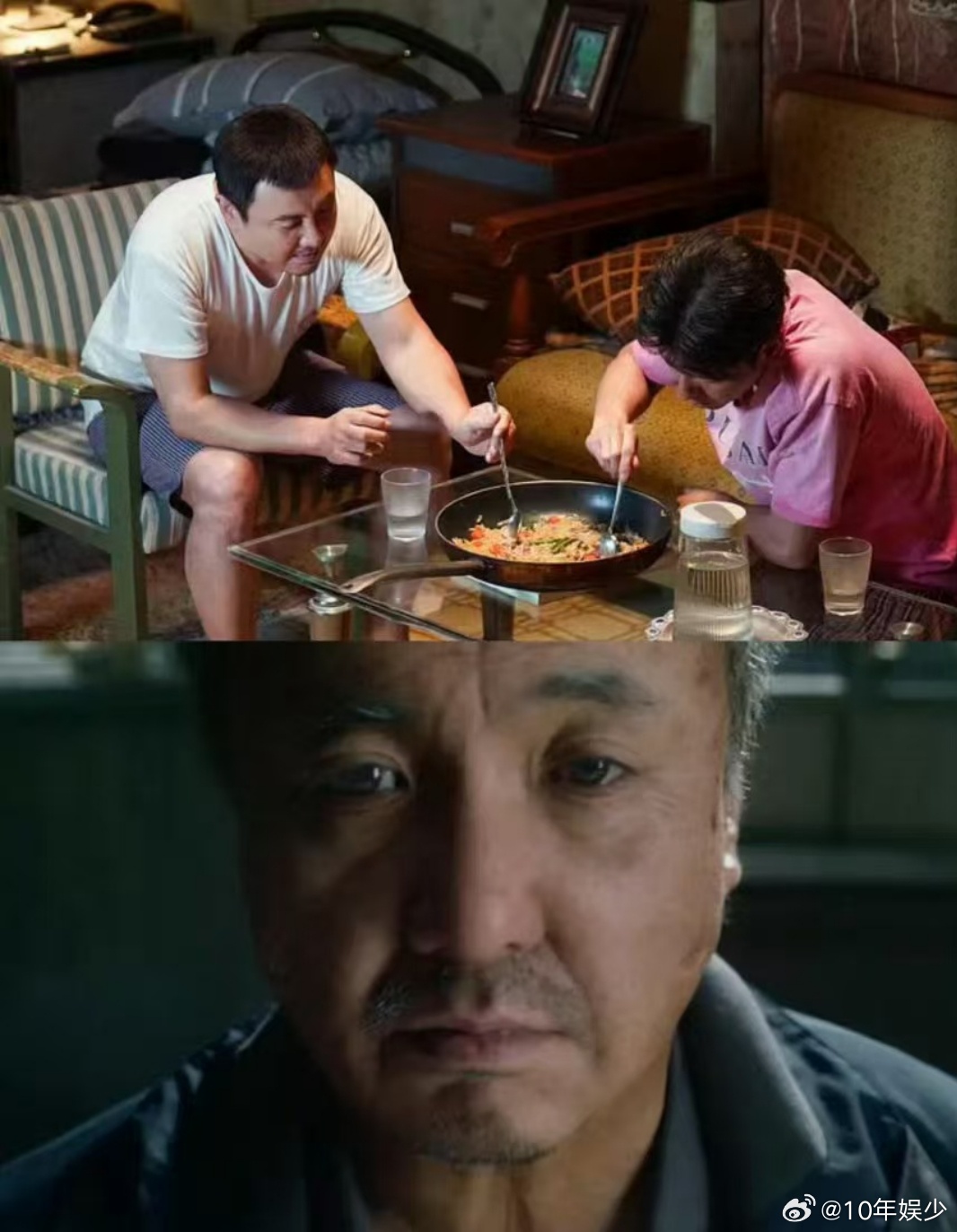 战厨和战嬷同框了 跨作品的隔空呼应氛围感拉满！蓝鸿春导演观看《欢迎来龙餐馆》，直