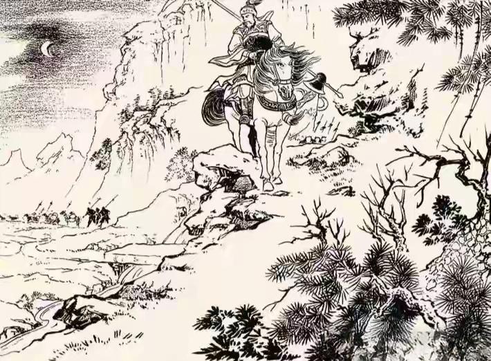 初更时分，月朗星稀，此将带兵悄悄爬上山头观瞧，就见山后有二百余人正赶着...