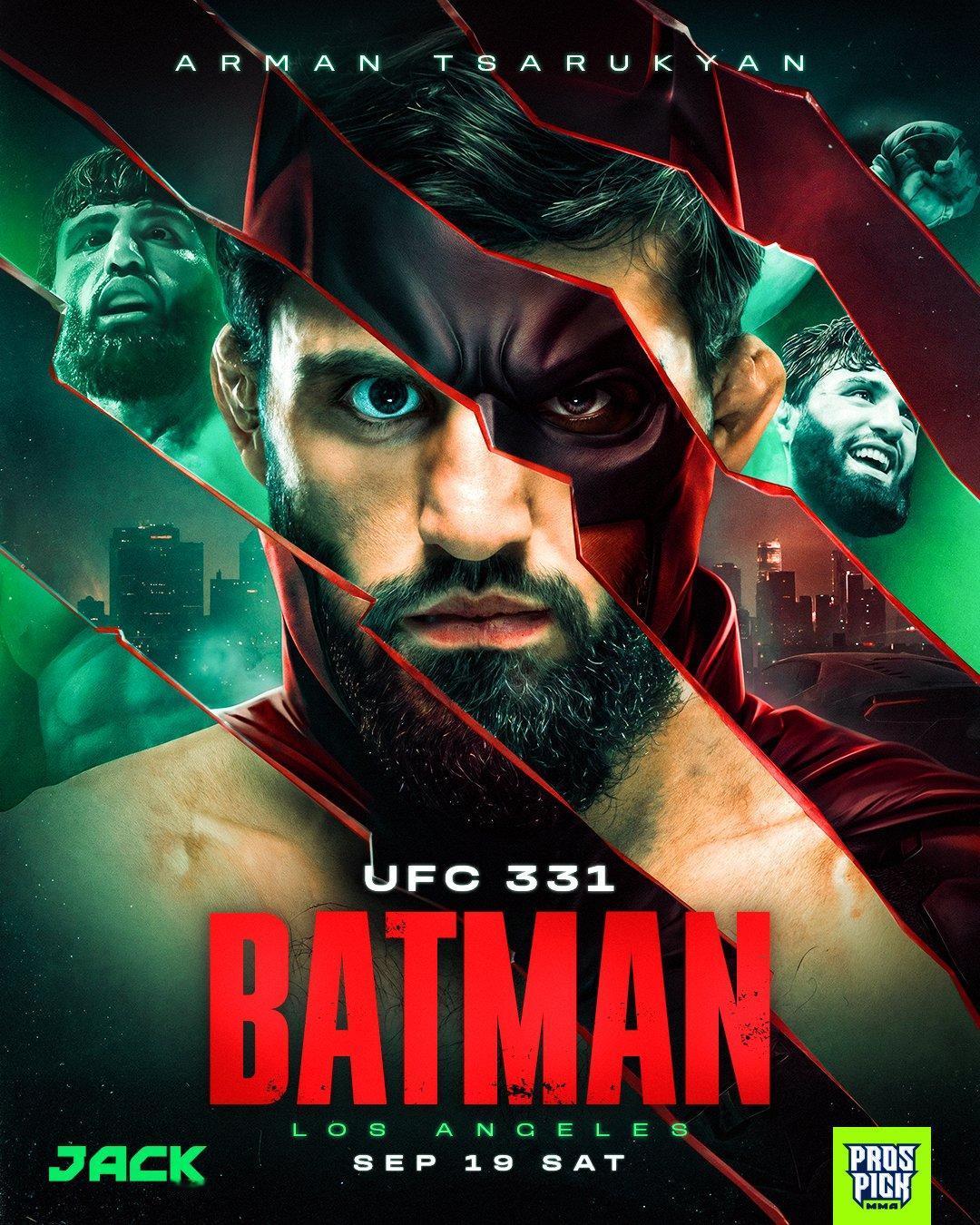 时隔301天，“蝙蝠侠”萨鲁基安终于要重返八角笼！🦇 ufc331