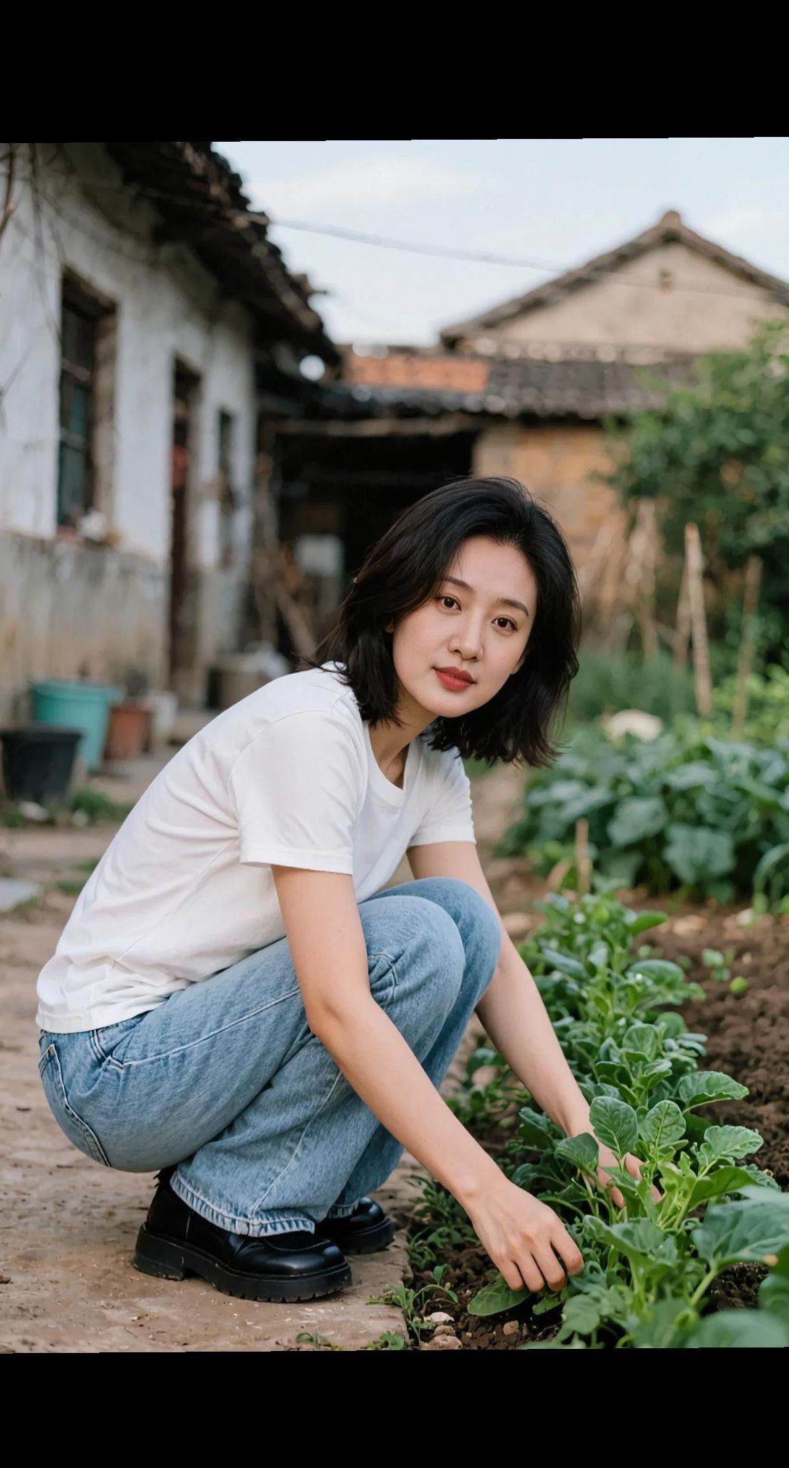 AI田园生活照 抖音ai创作 AI扩图 自然美景 风景秀丽自然美景