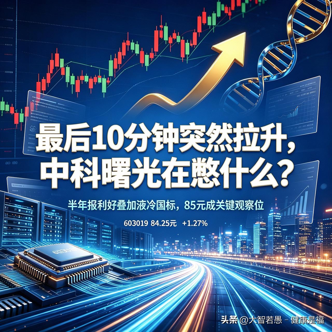 尾盘10分钟，中科曙光偷偷干了件大事
 
炒股的人都懂，白天磨磨蹭蹭不可怕，可怕