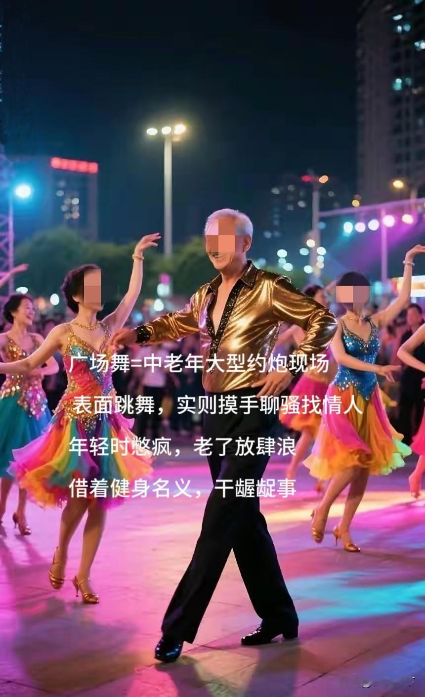 撕开遮羞布！广场舞就是中老年大型约炮场，跳舞全是幌子
 
她们年轻时憋着不敢浪，