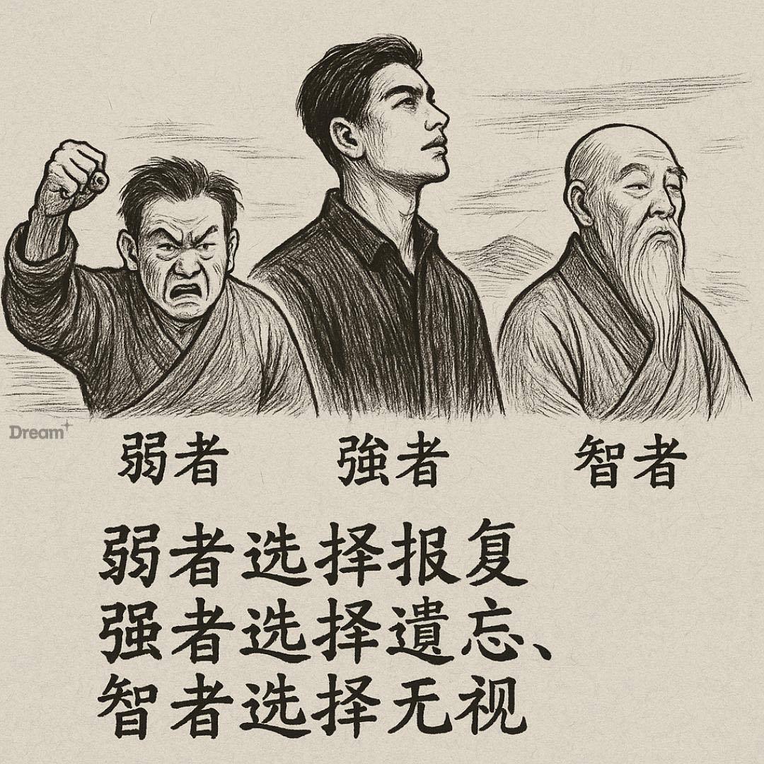 弱者，一味抱怨，不断沉沦。一个人一旦习惯抱怨，就意味着他永远失去了改正自己的机会