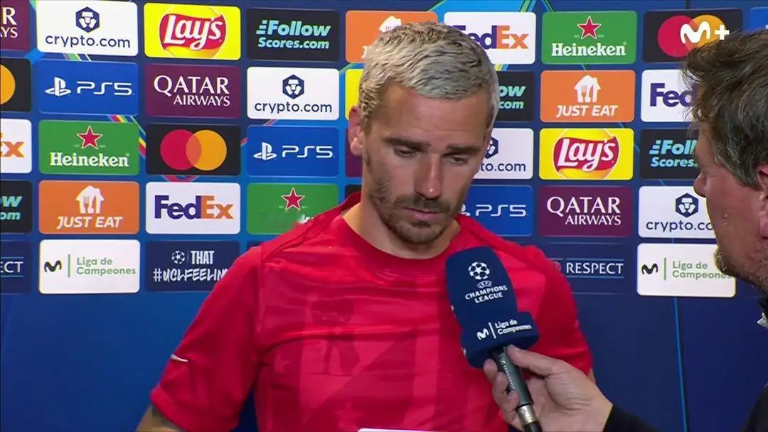 【欧冠淘汰赛，格列兹曼反省上半时自己犯了错误，幸好球队晋级了】2025-26 赛