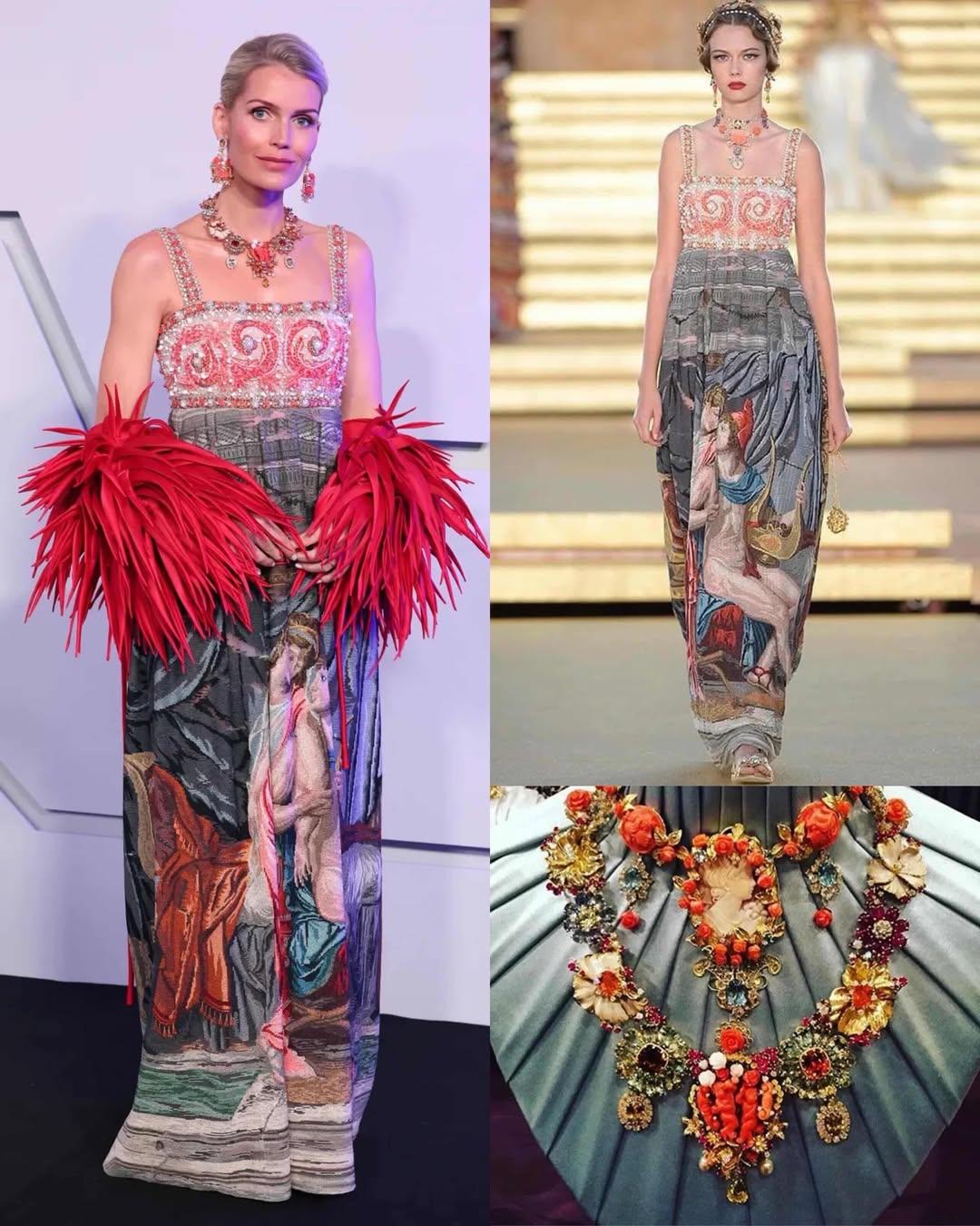 分享一个有趣的脑洞

前些天参加摩纳哥玫瑰舞会的英国凯蒂·斯宾塞小姐用了一对红色