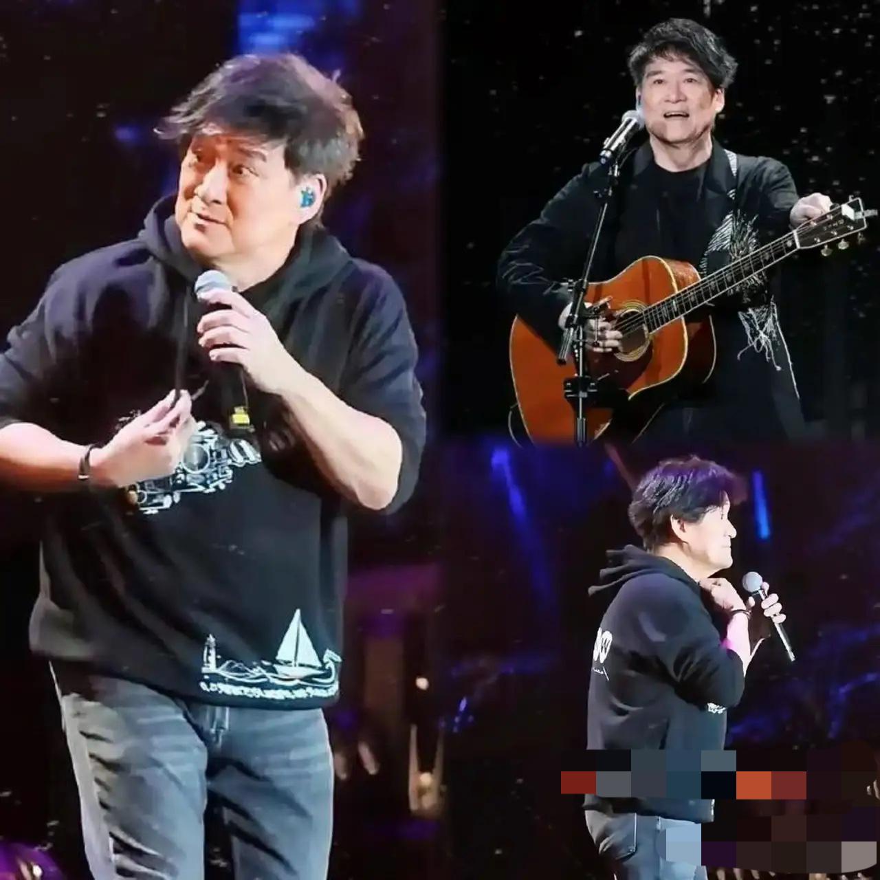 这下尴尬又暖心，周华健汕头演唱会现场突然忘词，唱到一半当场卡住，举着话筒却唱不出