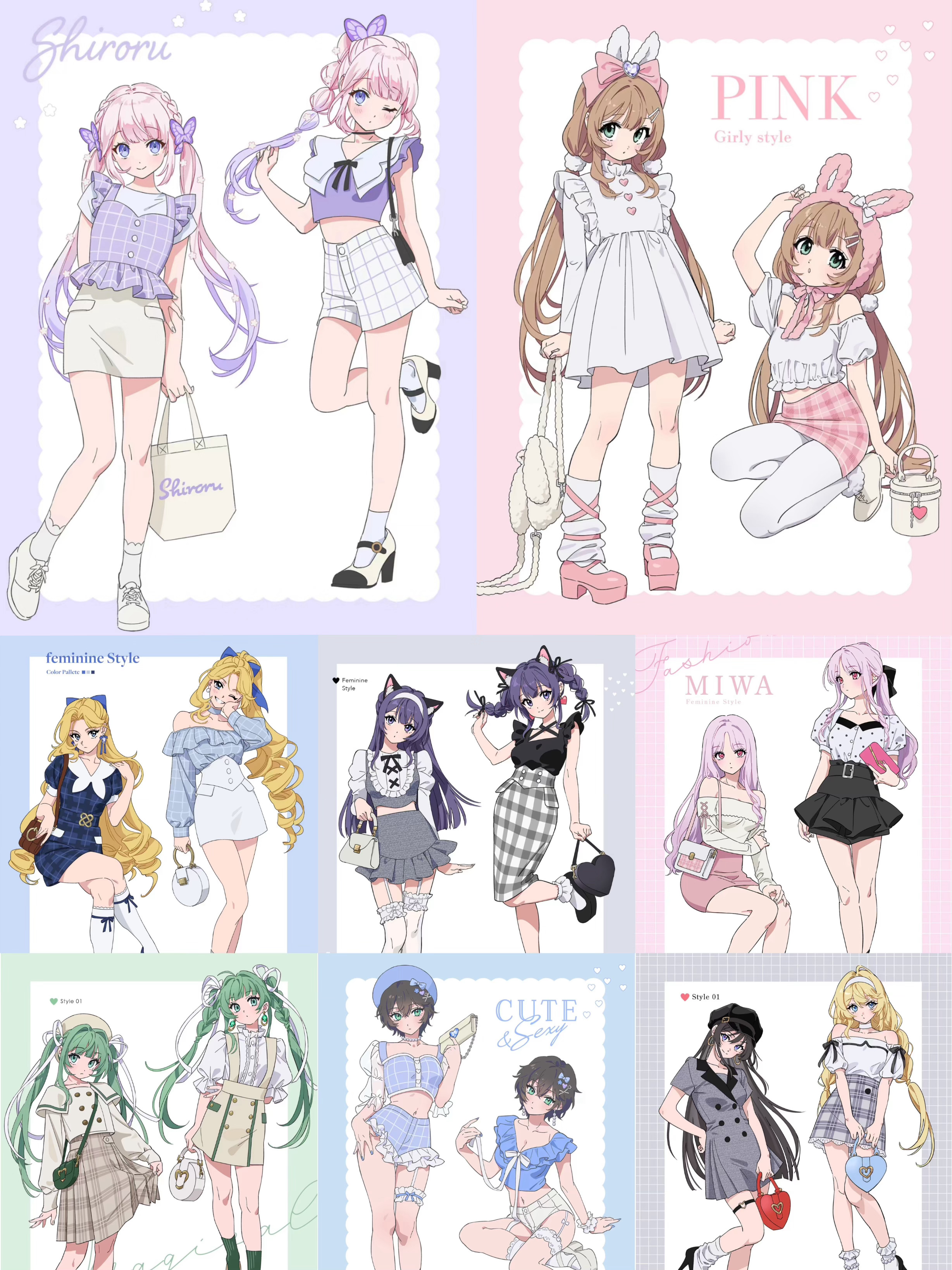 审美提升丨宝藏插画师：もや哪套日常穿搭是你喜欢的呢～[爱慕] ​​​