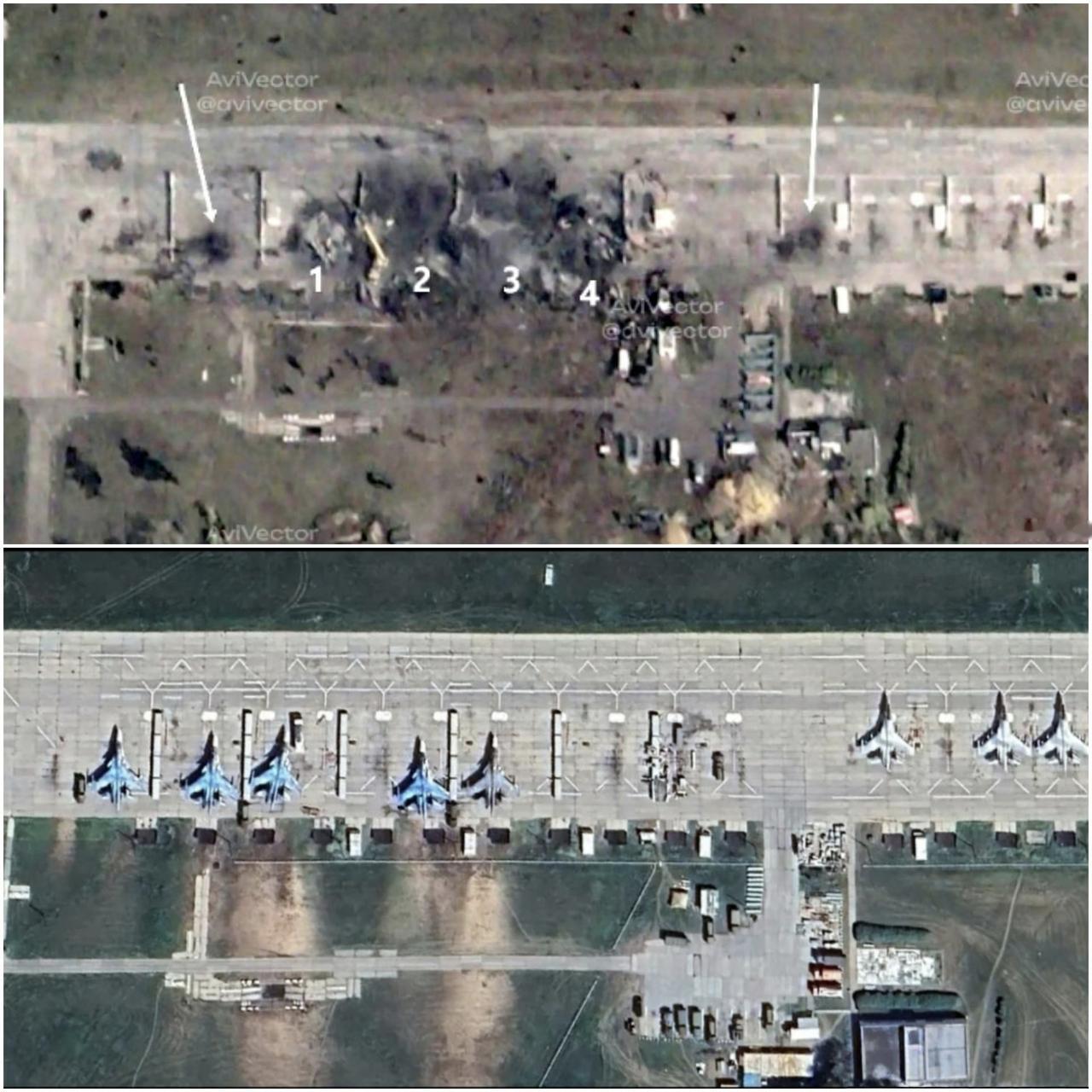 大毛的4架Su-34被击毁在跑道上！明知道二毛有巡航导弹，有无人机，还把大量战机