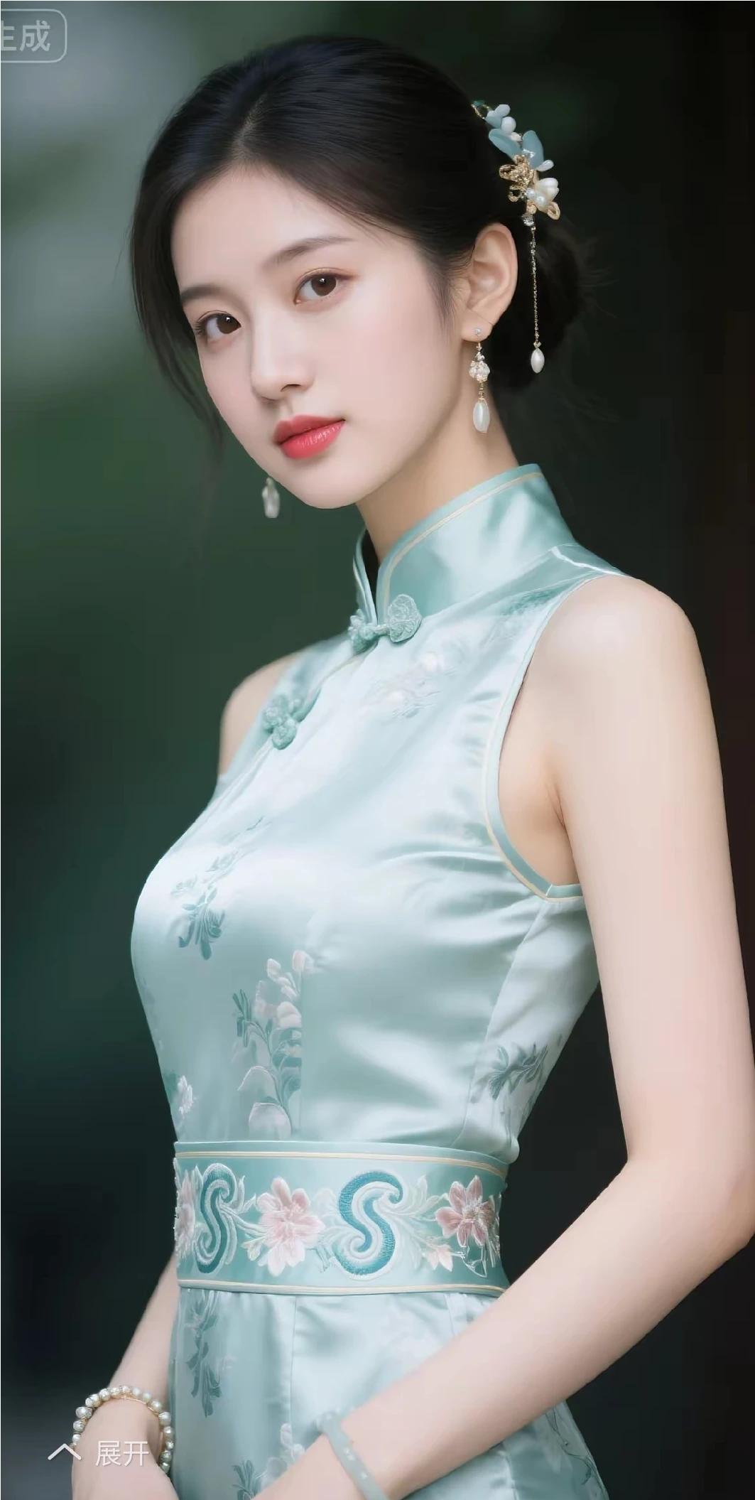 清水出芙蓉，天然去雕饰。
二八佳人，娇俏玲珑。
冰肌玉骨，明眸皓齿。
天生丽质，