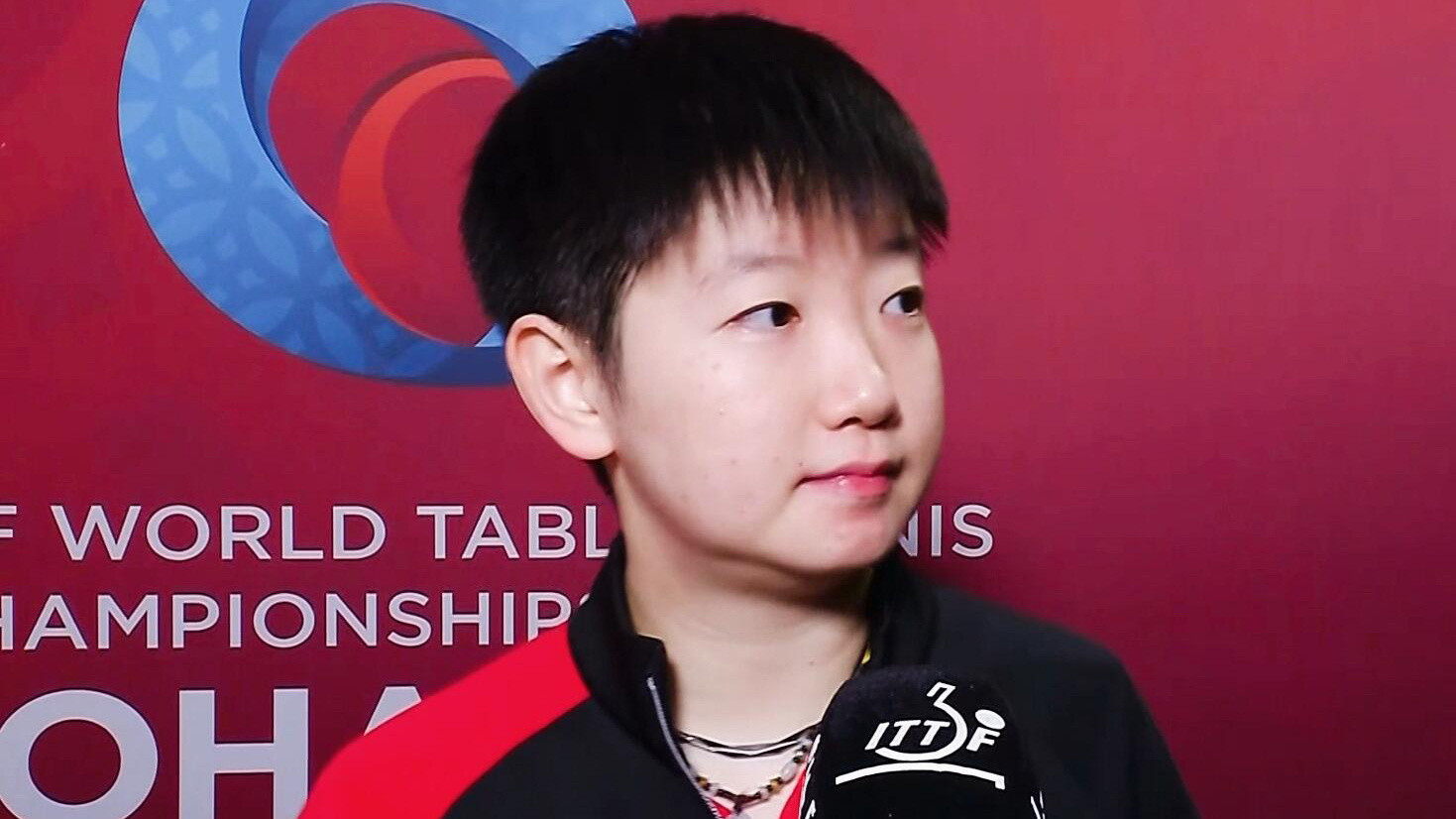 孙颖莎光速晋级世乒赛女单次轮孙颖莎大赛美貌这七个字的含金量还在稳步提升 ​​​