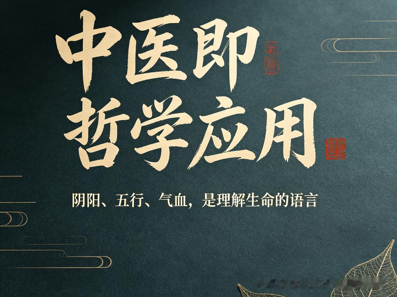 中医，是中国哲学活在人间的样子

哲学不是用来背的，是用来提升人类生存智慧的。