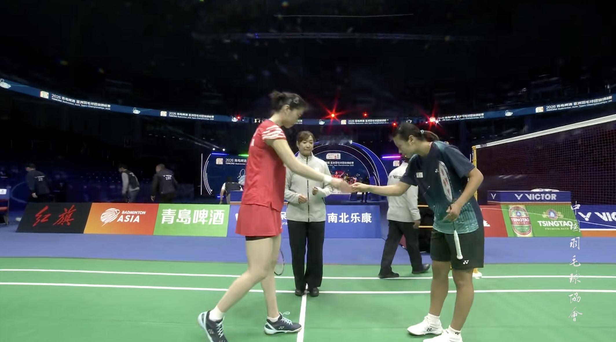 半决赛马上开始：高昉洁🇨🇳 vs 邱品蒨2026亚洲羽毛球团体锦标赛中国羽毛