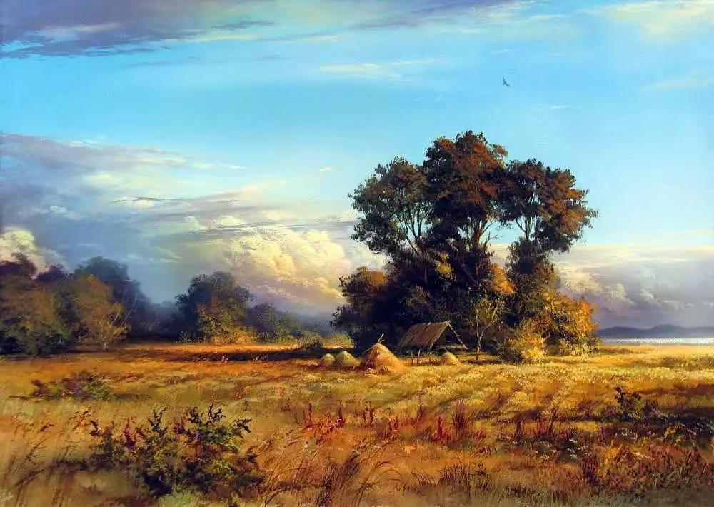 尤什科维奇的秋季油画美的不要不要的！油画欣赏 带你走进画里 原创油画 色彩收集者