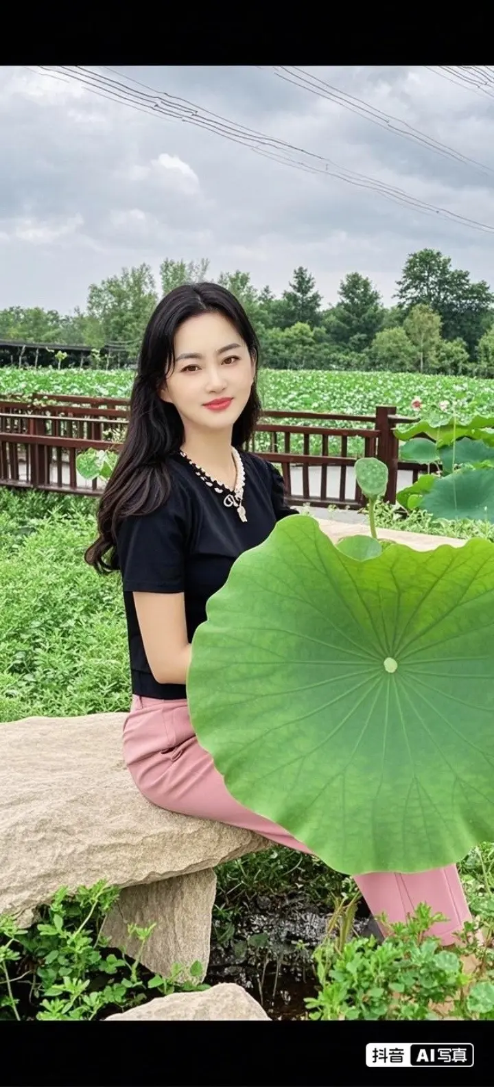 穿搭 荷塘美景  夏天该有的样子