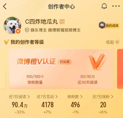 没有创作活力分 还限制上粉丝号了 了解一下 不追星没有人上你这个微博的