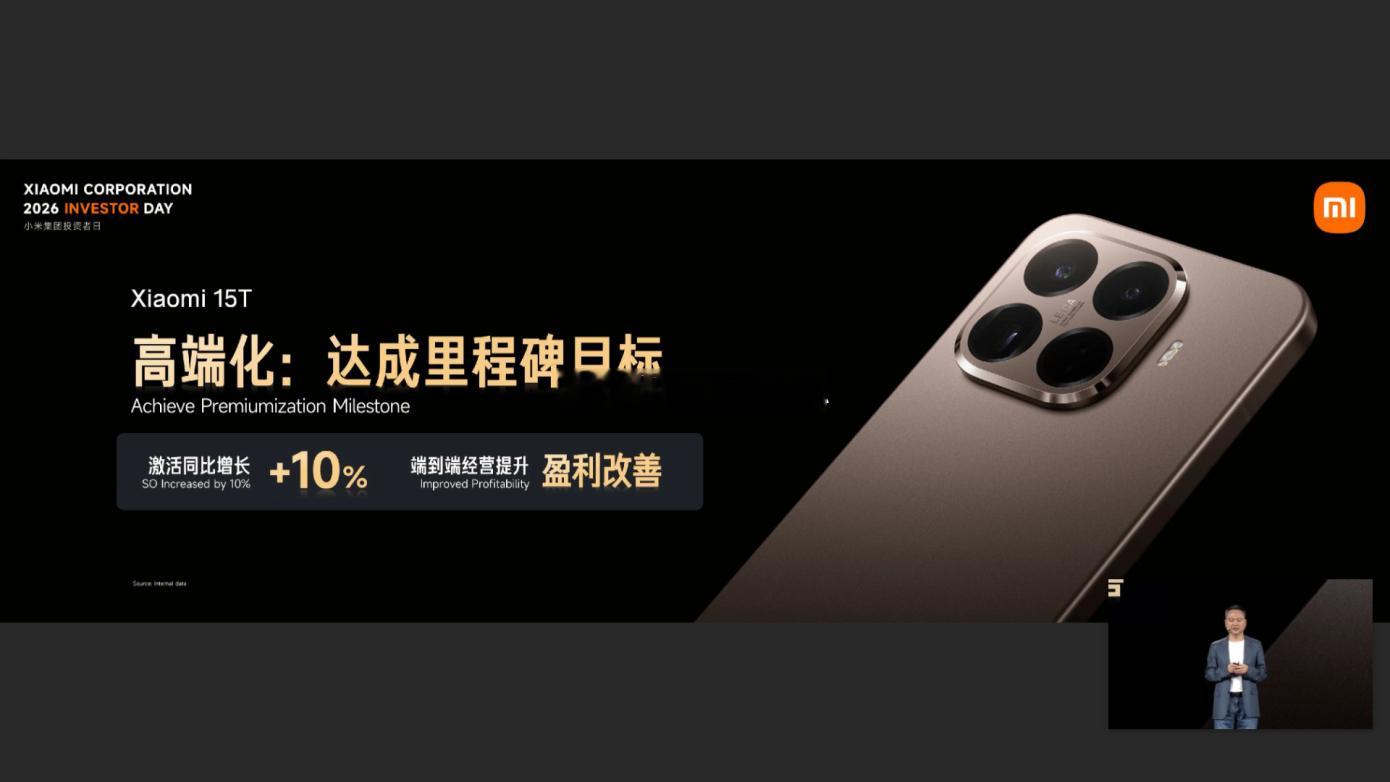 Xiaomi 15T 高端化：达成里程碑目标小米集团2026年投资者日