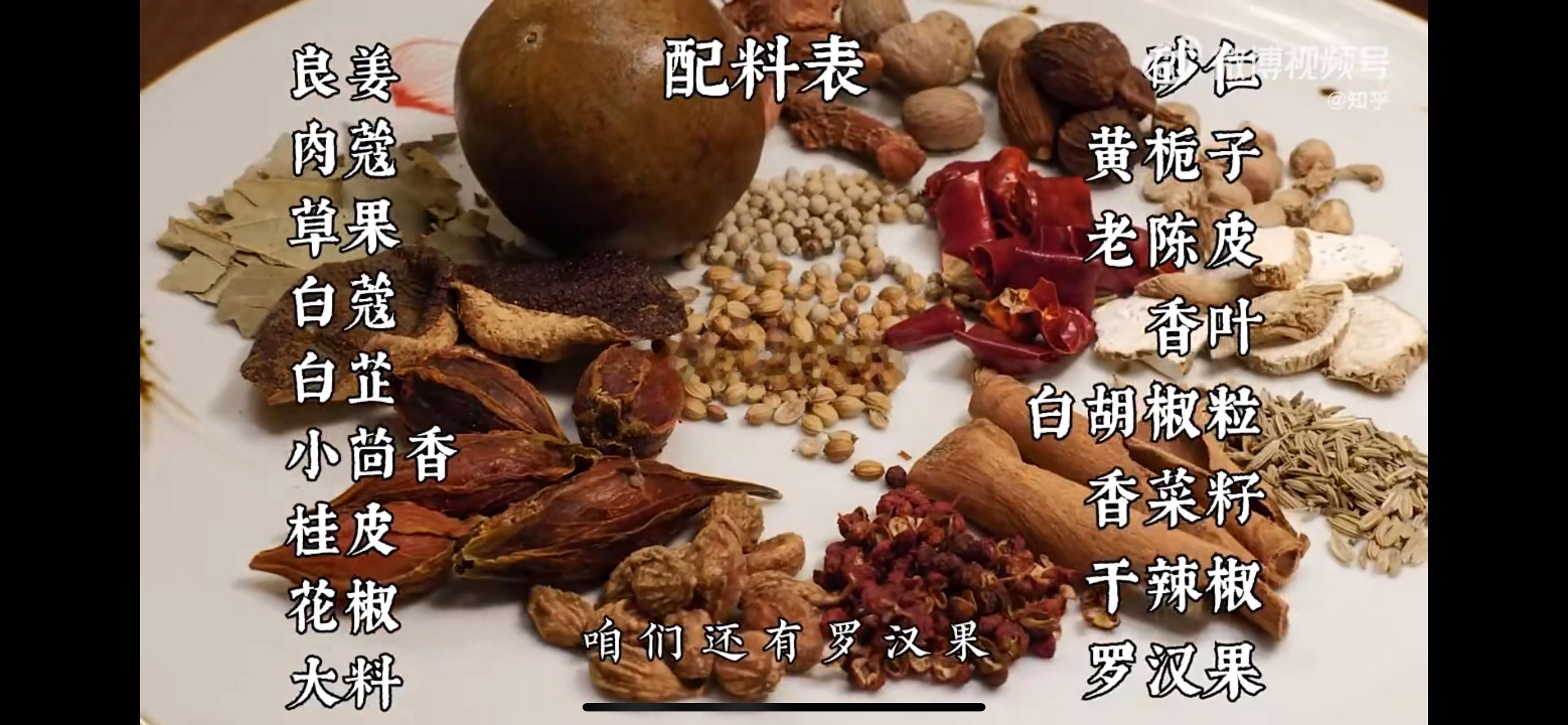 看到这个卤肉料的配方，我似乎已经闻到了香味。 ​​​