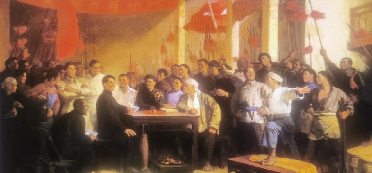 毛主席语录
       矛盾着的对立的双方互相斗争的结果，无不在一定条件下互相