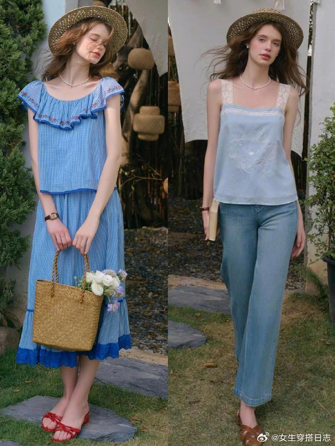 田园风的惬意感LOOK🌼 