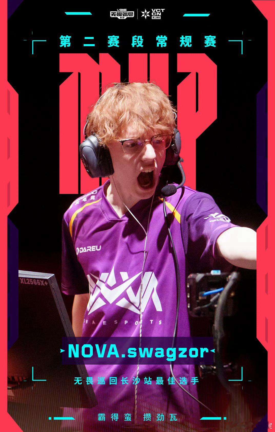 swagzor获长沙站最佳选手2026VCTCN第二赛段无畏契约电竞 恭喜NOV