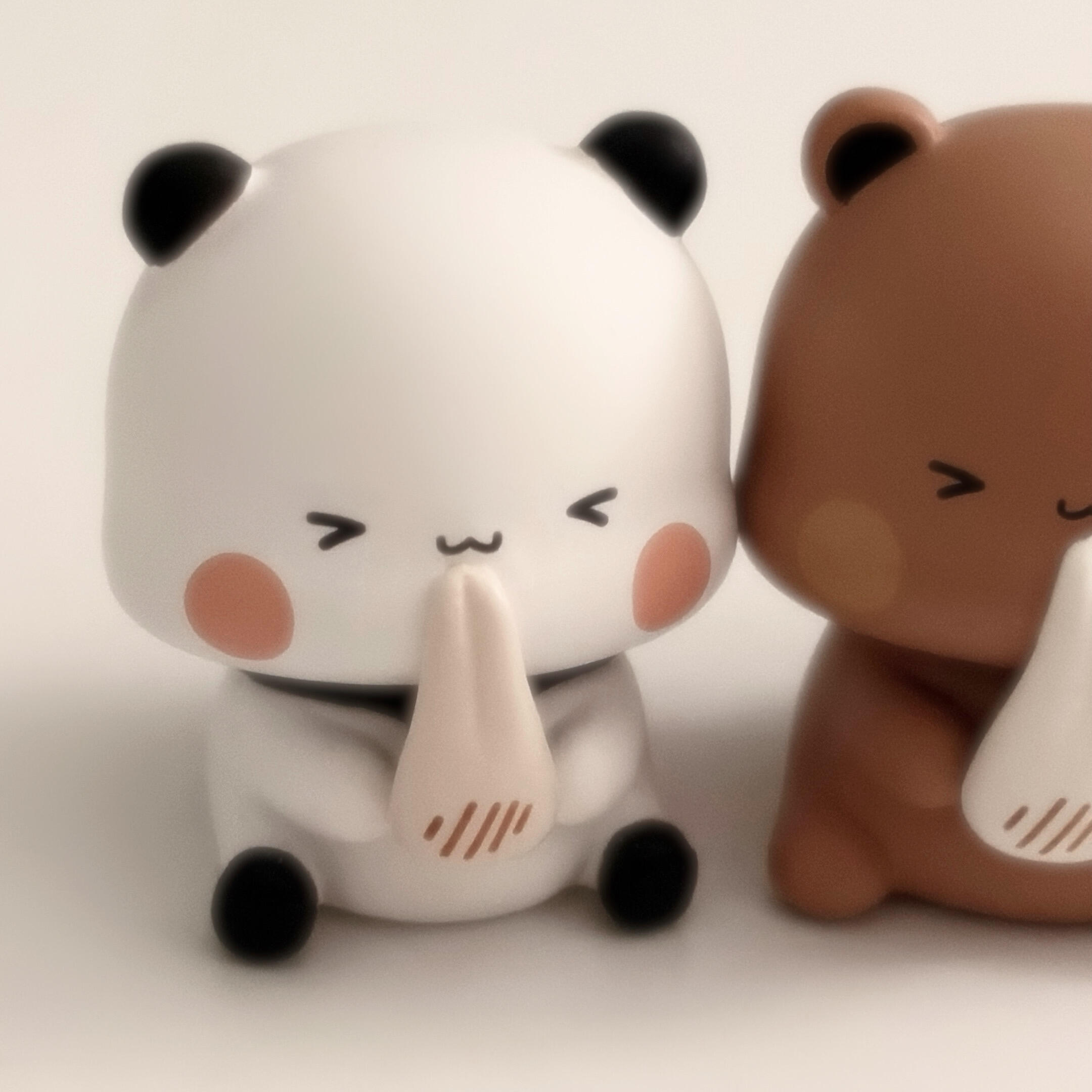 可爱玩偶｜情侣头像૮₍ ˶• ˔ ต ₎轻松熊 鼻孔鸡 米菲 